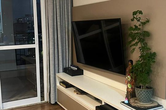 Sala de apartamento à venda com 2 quartos, 63m² em Vila Monumento, São Paulo