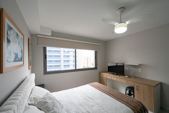 Sala/Quarto de kitnet/studio para alugar com 1 quarto, 24m² em Vila Clementino, São Paulo