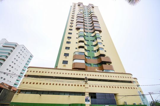 Fachada de apartamento para alugar com 3 quartos, 86m² em Guilhermina, Praia Grande