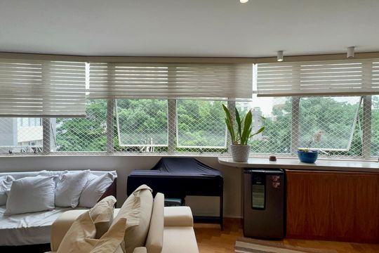Vista da Sala de apartamento à venda com 3 quartos, 178m² em Jardim Paulistano, São Paulo