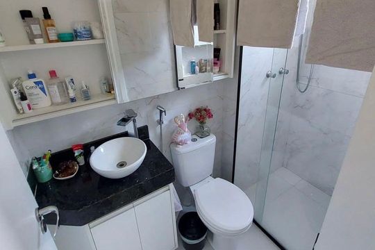 Banheiro 2 de apartamento à venda com 3 quartos, 135m² em Jardim, Santo André