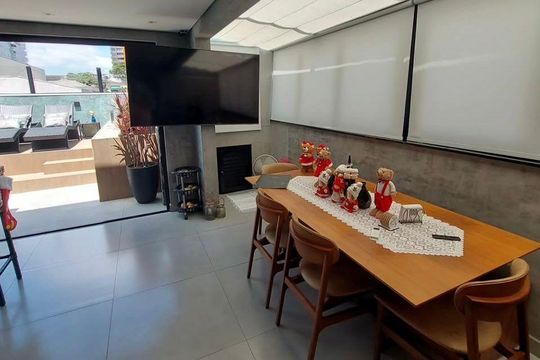Sala de Jantar de apartamento à venda com 3 quartos, 135m² em Jardim, Santo André