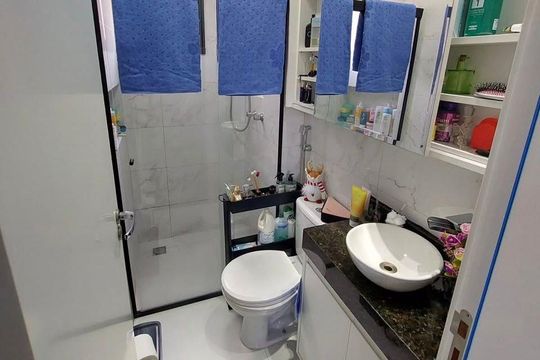 Banheiro 1 de apartamento à venda com 3 quartos, 135m² em Jardim, Santo André