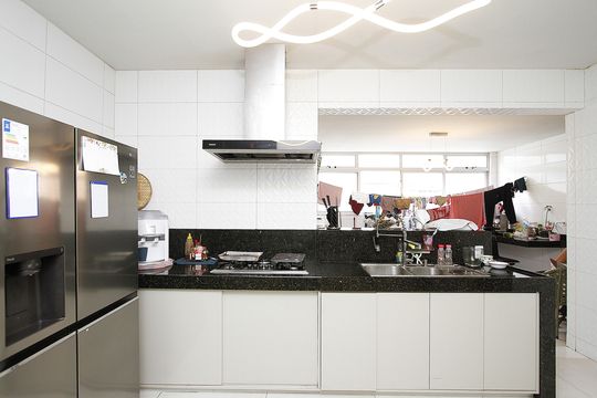 Cozinha de apartamento à venda com 4 quartos, 248m² em Cidade Jardim, Belo Horizonte