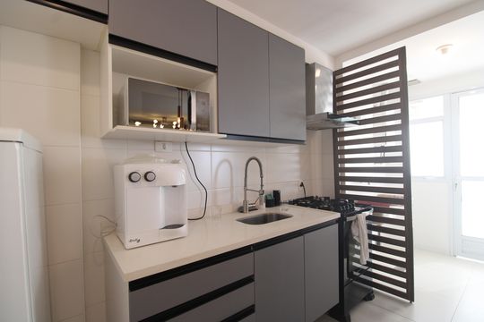 Cozinha de apartamento à venda com 3 quartos, 101m² em Barra da Tijuca, Rio de Janeiro