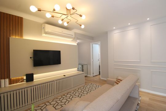 Sala de apartamento à venda com 3 quartos, 101m² em Barra da Tijuca, Rio de Janeiro