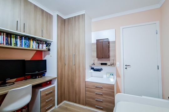Quarto 1 - Suíte de apartamento à venda com 3 quartos, 110m² em Vila Augusta, Guarulhos