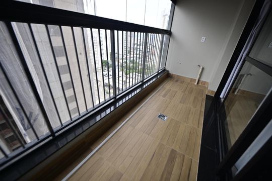 Varanda do Studio de apartamento à venda com 1 quarto, 51m² em Setor Bueno, Goiânia