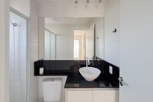 Banheiro da Suíte de apartamento à venda com 1 quarto, 32m² em Mooca, São Paulo