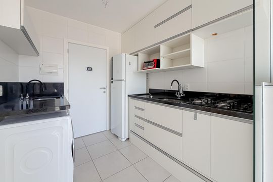 Cozinha de apartamento à venda com 1 quarto, 32m² em Mooca, São Paulo