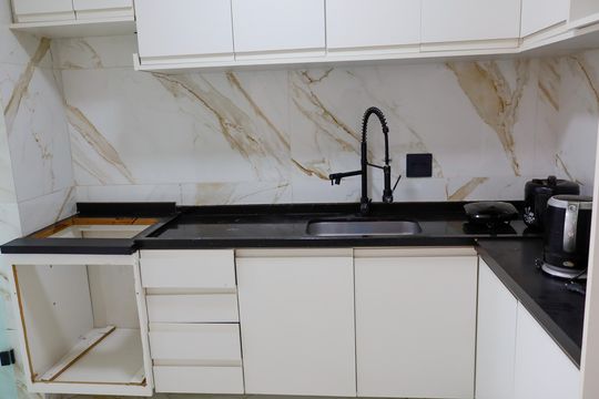 Cozinha de apartamento à venda com 2 quartos, 55m² em Bandeiras, Osasco