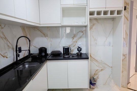 Cozinha de apartamento à venda com 2 quartos, 55m² em Bandeiras, Osasco