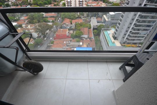 Varanda de kitnet/studio à venda com 1 quarto, 37m² em Butantã, São Paulo