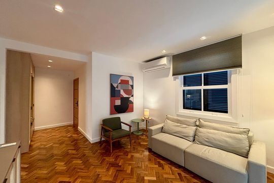 Sala de apartamento à venda com 1 quarto, 62m² em Jardim Botânico, Rio de Janeiro