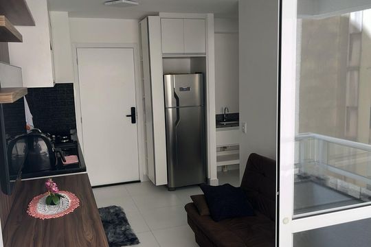 Cozinha de apartamento à venda com 1 quarto, 30m² em Centro Histórico de São Paulo, São Paulo