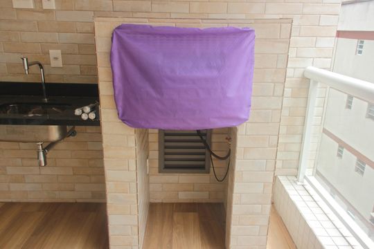 Varanda da Sala de apartamento para alugar com 2 quartos, 80m² em Aparecida, Santos
