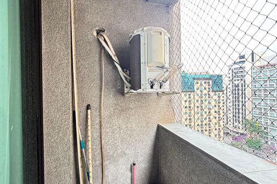 Varanda de apartamento à venda com 1 quarto, 46m² em Moema, São Paulo