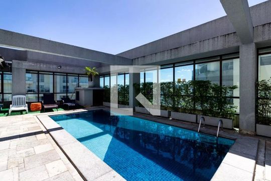 Área comum - Piscina de apartamento à venda com 1 quarto, 46m² em Moema, São Paulo
