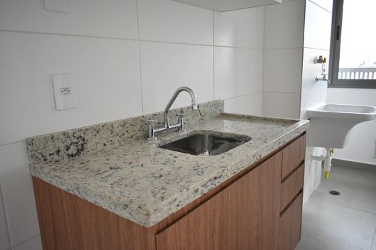 Cozinha de apartamento à venda com 2 quartos, 55m² em São Judas, São Paulo