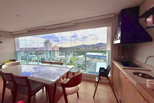 Sacada de apartamento para alugar com 3 quartos, 116m² em Vila Mogilar, Mogi das Cruzes