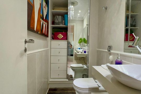 Banheiro de apartamento para alugar com 3 quartos, 200m² em Jardim America, São Paulo