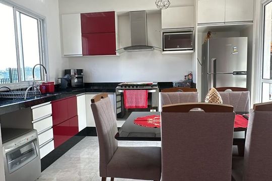 Cozinha de casa de condomínio para alugar com 2 quartos, 60m² em Chácara do Solar III, Santana de Parnaíba