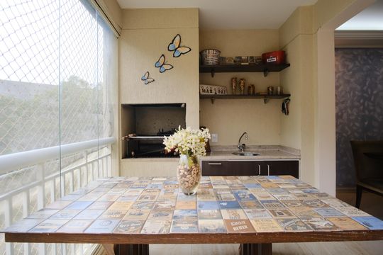 Varanda de apartamento à venda com 3 quartos, 122m² em Tatuapé, São Paulo