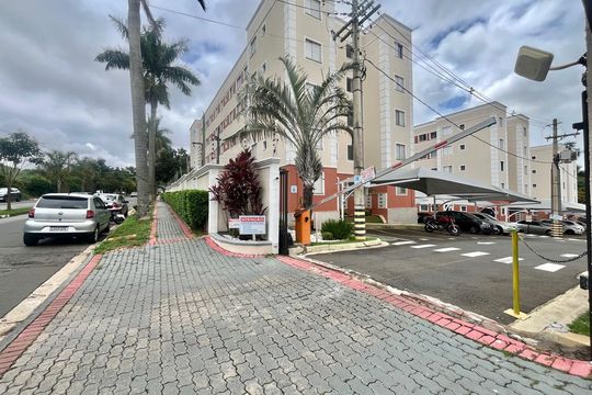 Fachada e portaria de apartamento à venda com 2 quartos, 44m² em Loteamento Parque São Martinho, Campinas