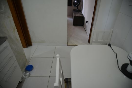 Cozinha de apartamento para alugar com 1 quarto, 38m² em Vila Lea, Santo André