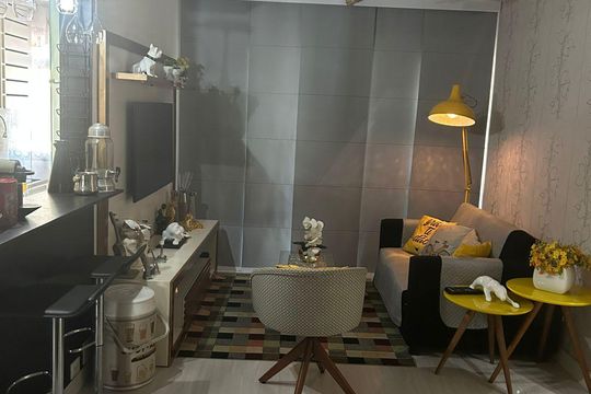 Sala de apartamento para alugar com 1 quarto, 60m² em Recreio dos Bandeirantes, Rio de Janeiro