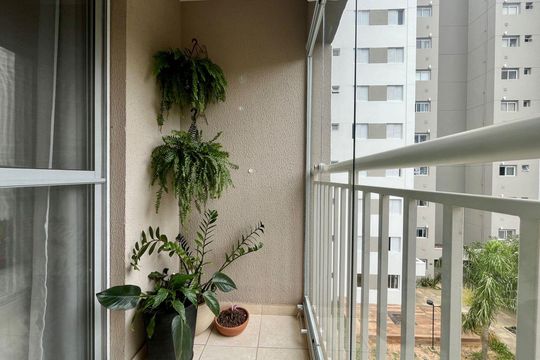 Sacada da Sala de apartamento à venda com 3 quartos, 82m² em Parque Prado, Campinas