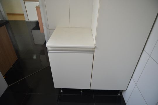 Área de Serviço de apartamento à venda com 2 quartos, 76m² em Vila Valparaíso, Santo André