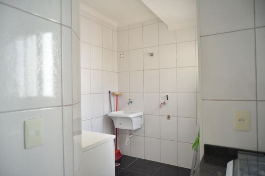 Área de Serviço de apartamento à venda com 2 quartos, 76m² em Vila Valparaíso, Santo André