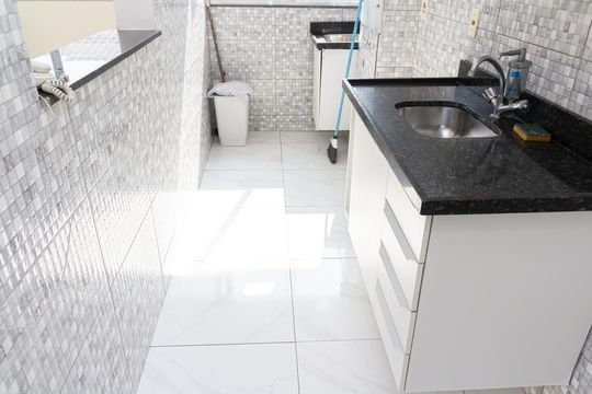 Cozinha de apartamento para alugar com 2 quartos, 46m² em Campo Grande, Rio de Janeiro