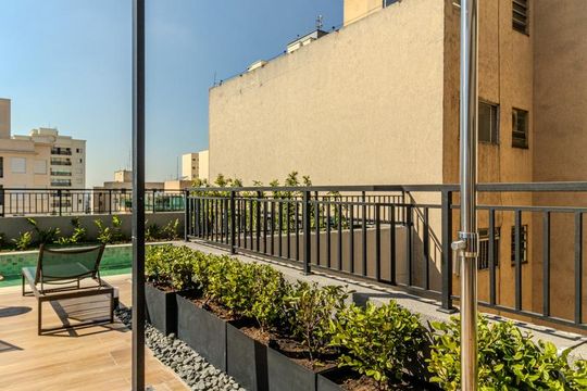 Ducha de kitnet/studio para alugar com 1 quarto, 25m² em Santa Cecilia, São Paulo