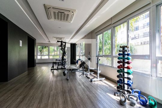 Área comum - Academia de apartamento à venda com 1 quarto, 46m² em Vila Mascote, São Paulo