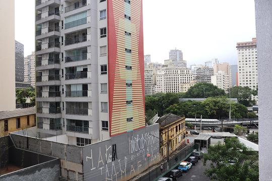 vista da Sala de apartamento à venda com 1 quarto, 37m² em Bela Vista, São Paulo