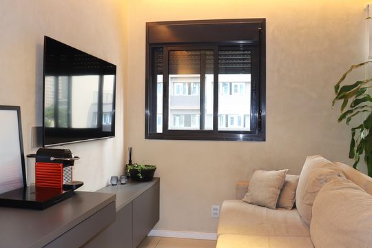 Sala de apartamento à venda com 1 quarto, 37m² em Bela Vista, São Paulo