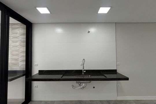Cozinha de casa à venda com 3 quartos, 155m² em Vila Alzira, Santo André