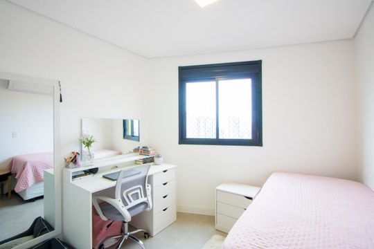 Quarto 2 de apartamento à venda com 3 quartos, 90m² em Vila Assunção, Santo André