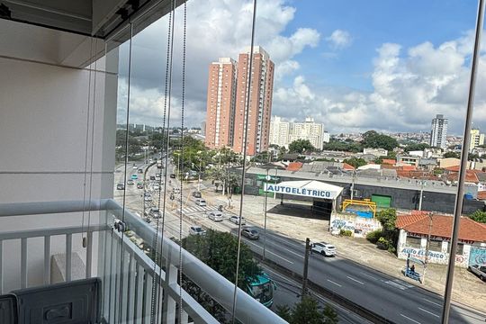Sala - Sala de Jantar Varanda de apartamento à venda com 3 quartos, 80m² em Vila Homero Thon, Santo André