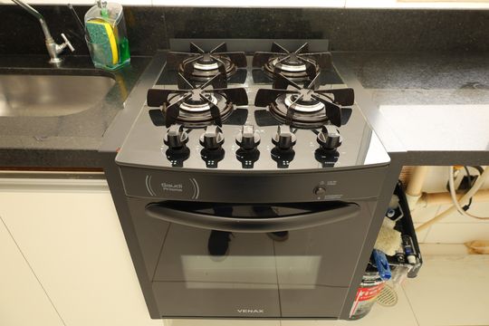 Cozinha de apartamento para alugar com 2 quartos, 39m² em Vila Popular, São Paulo