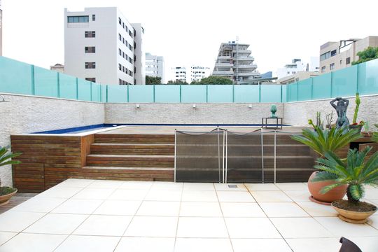 Área Privada - Piscina de apartamento à venda com 3 quartos, 318m² em Carmo, Belo Horizonte