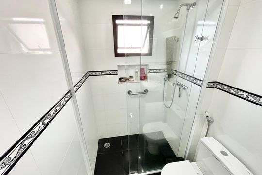 Banheiro da Suíte 4 de apartamento à venda com 4 quartos, 150m² em Vila Pauliceia, São Paulo