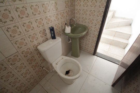 Banheiro Social de casa de condomínio à venda com 2 quartos, 65m² em Santa Monica, Belo Horizonte