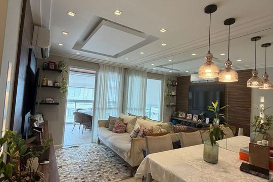 Sala de apartamento para alugar com 3 quartos, 150m² em Recreio dos Bandeirantes, Rio de Janeiro