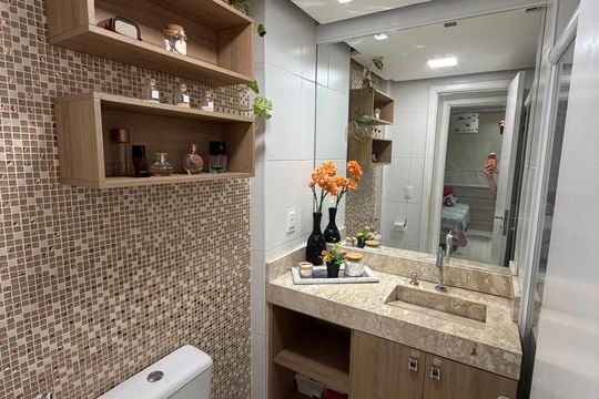 Lavabo de apartamento para alugar com 3 quartos, 150m² em Recreio dos Bandeirantes, Rio de Janeiro