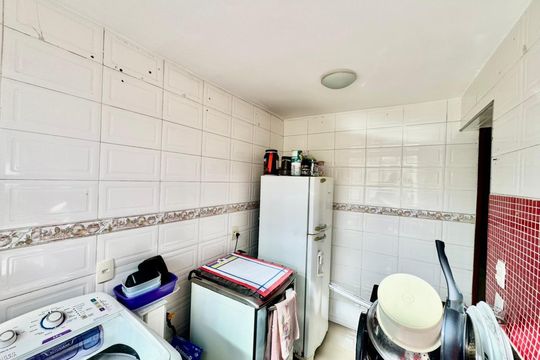 Cozinha de casa de condomínio à venda com 2 quartos, 55m² em Taquara, Rio de Janeiro