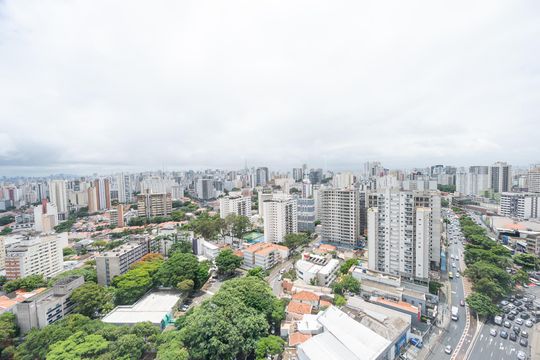Vista do Espaço Gourmet de kitnet/studio à venda com 1 quarto, 27m² em Vila Clementino, São Paulo