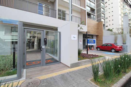 Fachada de apartamento para alugar com 1 quarto, 30m² em Vila Olímpia, São Paulo